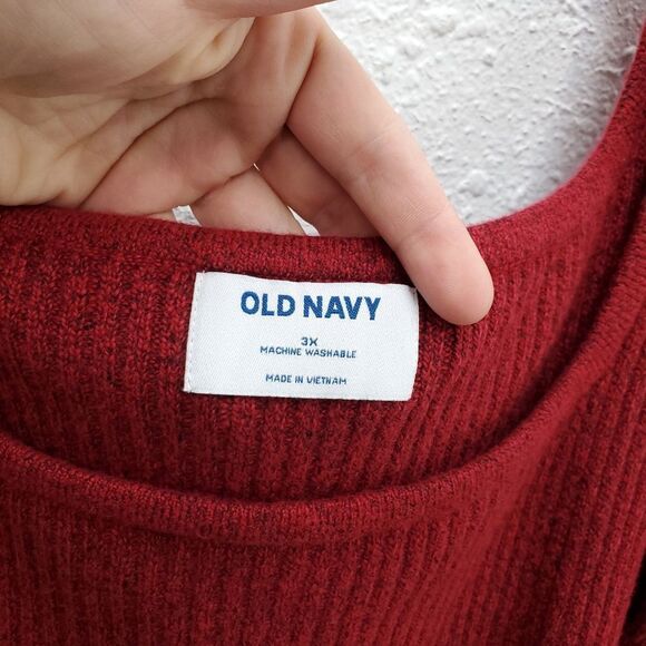 NWT Old Navy Fitted Crop Square Neck Ribbed Sweater - Picture 5 of 8